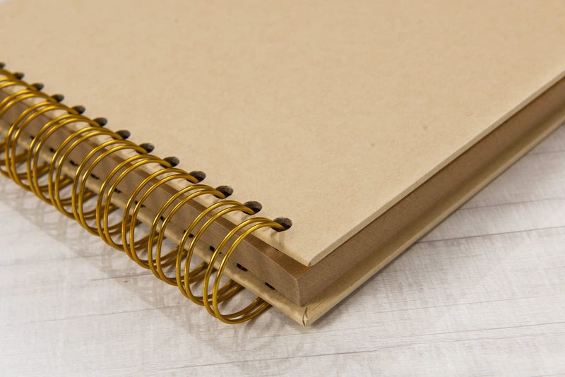 potricher 12.2 x 8.5 Inch Large DIY Scrapbook Photo Album 80 Pages Thick Kraft Paper Scrap Book Albums for Wedding Anniversary Family and Baby (Brown) - Image 4